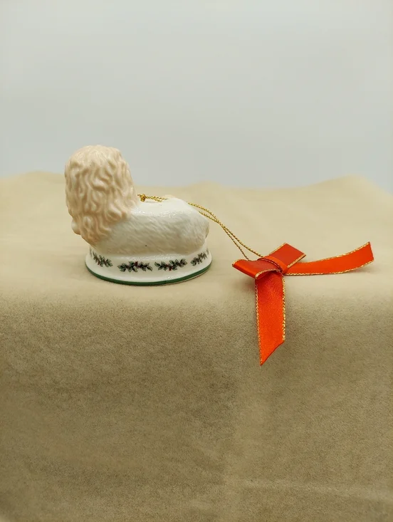 Lion & Lamb Religious Israel Spode Christmas Tree Ceramic Ornament - Picture 2 of 3